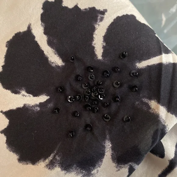 SILK Dress Lyndia Procanik Silk Dress with Beads Size 4 MSRP $398 - Picture 8 of 9